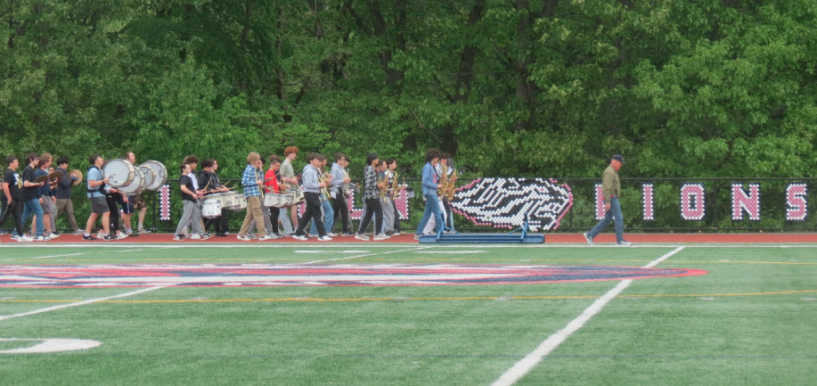 Marching Band Parade Practice